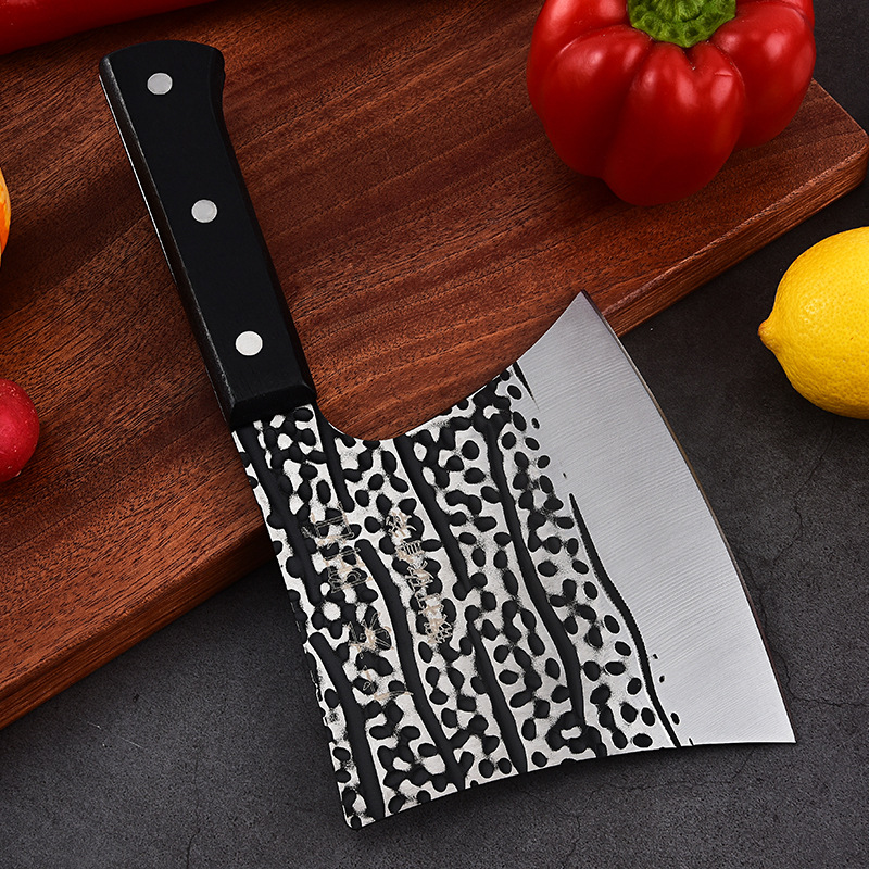 Runjianghu Hand-Forged Bone Chopping Knife Butcher Bone Chopping Knife Household Sharp Chopping Knife Ax Knife Stainless Steel