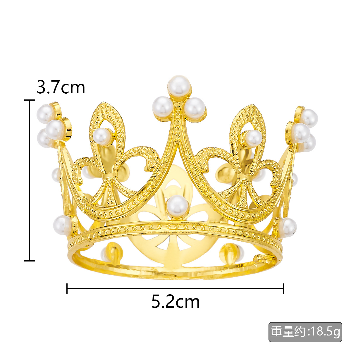 Exquisite alloy small crown flower wrapping material decoration children's catwalk headdress birthday ornaments little thumb crown