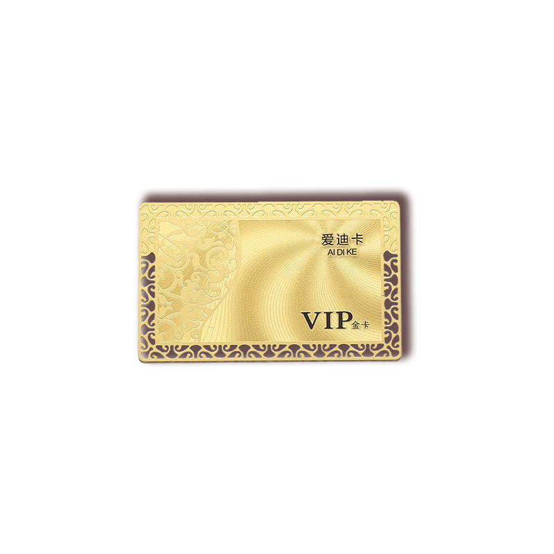 Metal Card Customized Vip Magnetic Stripe Card Membership Brushed Gold and Silver Card Printing Nfc Vip Card Customized with Logo
