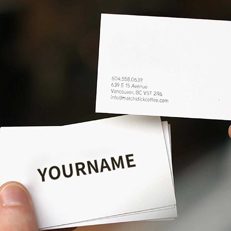 Factory direct high-end special paper business card design printing hot stamping cartoon card double-sided printing coated paper business card