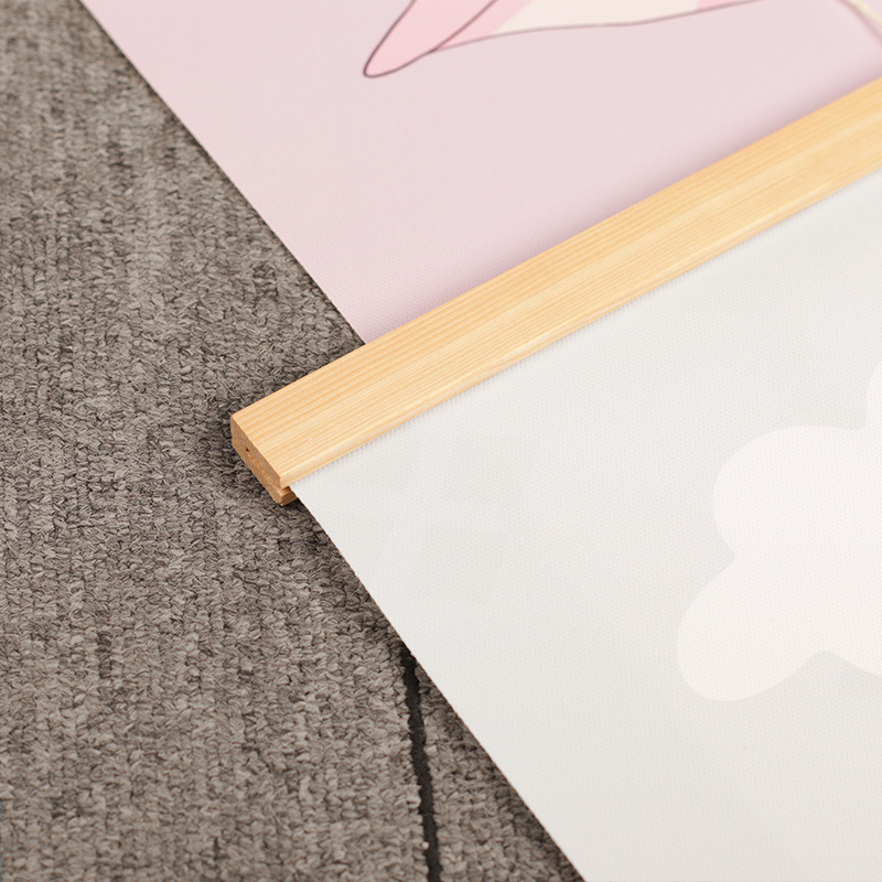 Customized Wooden Pole Decorative Painting Cartoon Animation Comic Exhibition Decorative Painting Bedroom Two-Dimensional Game Star Oil Painting Hanging Painting