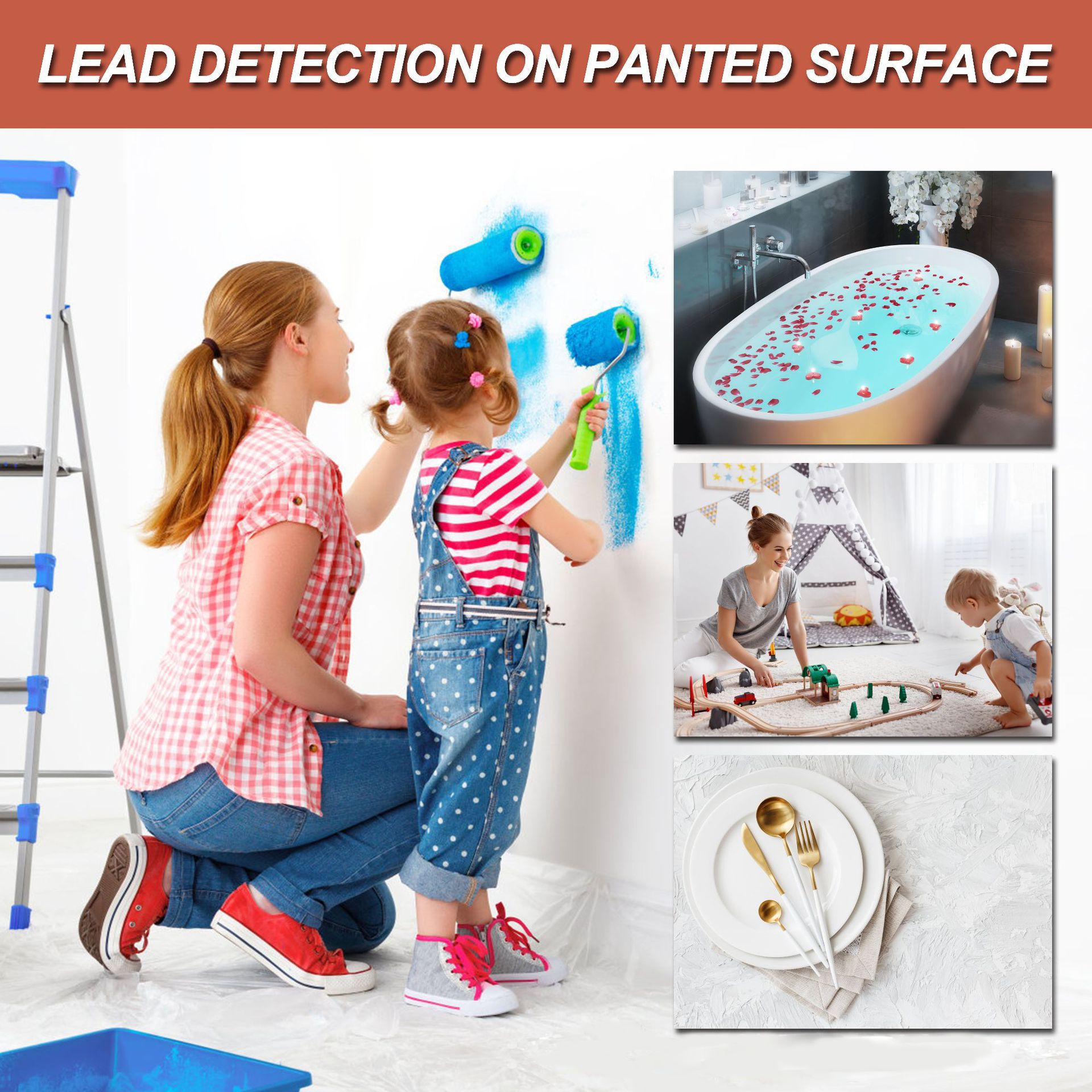 Cross-Border Lead Swab Laboratory Lead Content Detection Metal Paint Glass Porcelain Furniture Tableware Blood Lead High Source