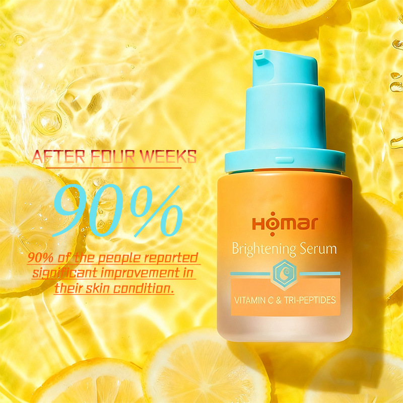 Cross-Border Oem 10% Vc Tripeptide Essence 30ml Antioxidant Anti-Wrinkle Brightening Essence Hospital Line Brightening Essence