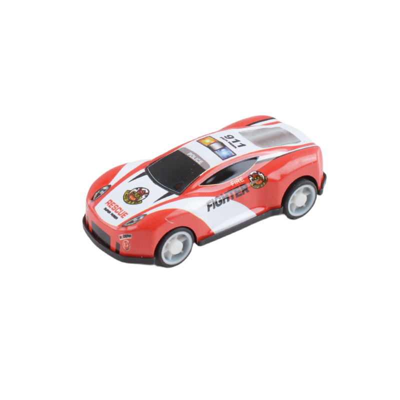 Children's Toy Car Pull-Back Mini Tin Car Simulation Racing Model Ornaments Boy Gift Stall Wholesale