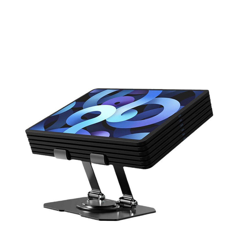 360-Degree Rotating Tablet Stand Desktop Heightening Foldableing Adjustable Aluminum Alloy Cooling Base Computer Stand