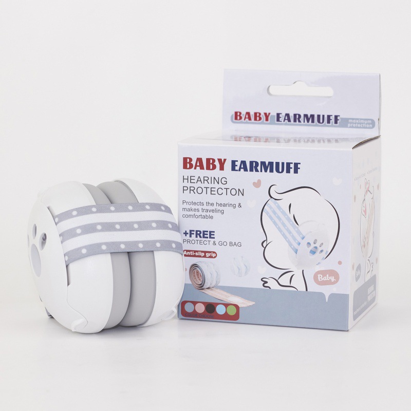 Amazon Factory Supply Sleep Soundproof Baby Earmguard Anti Noise Child Protective Earmguard Hair Band