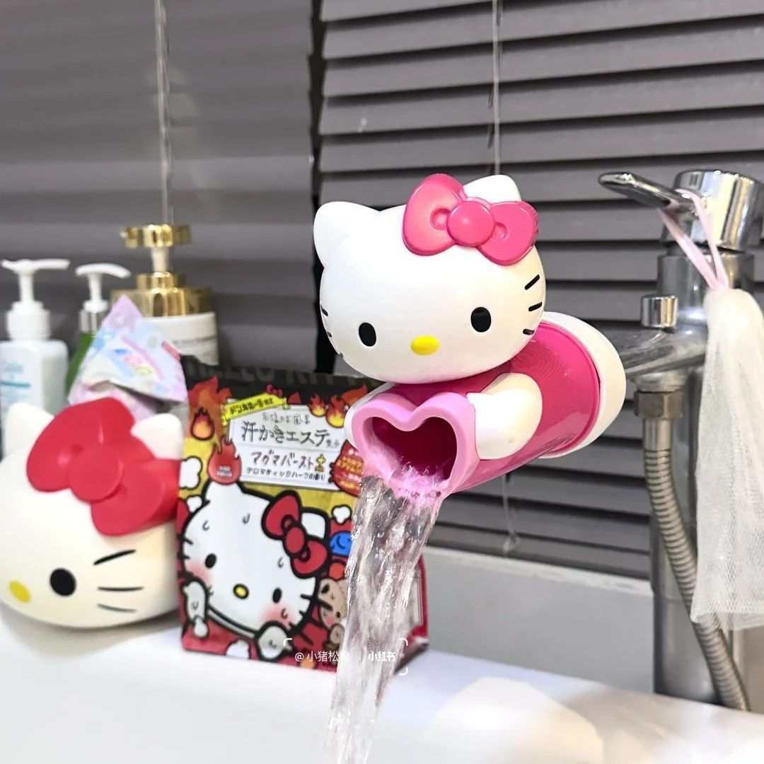 Baby Faucet Extender Anti-Splash Kidsren's Cute Cartoon Bathroom Kitchen Extender Switch Water Guide