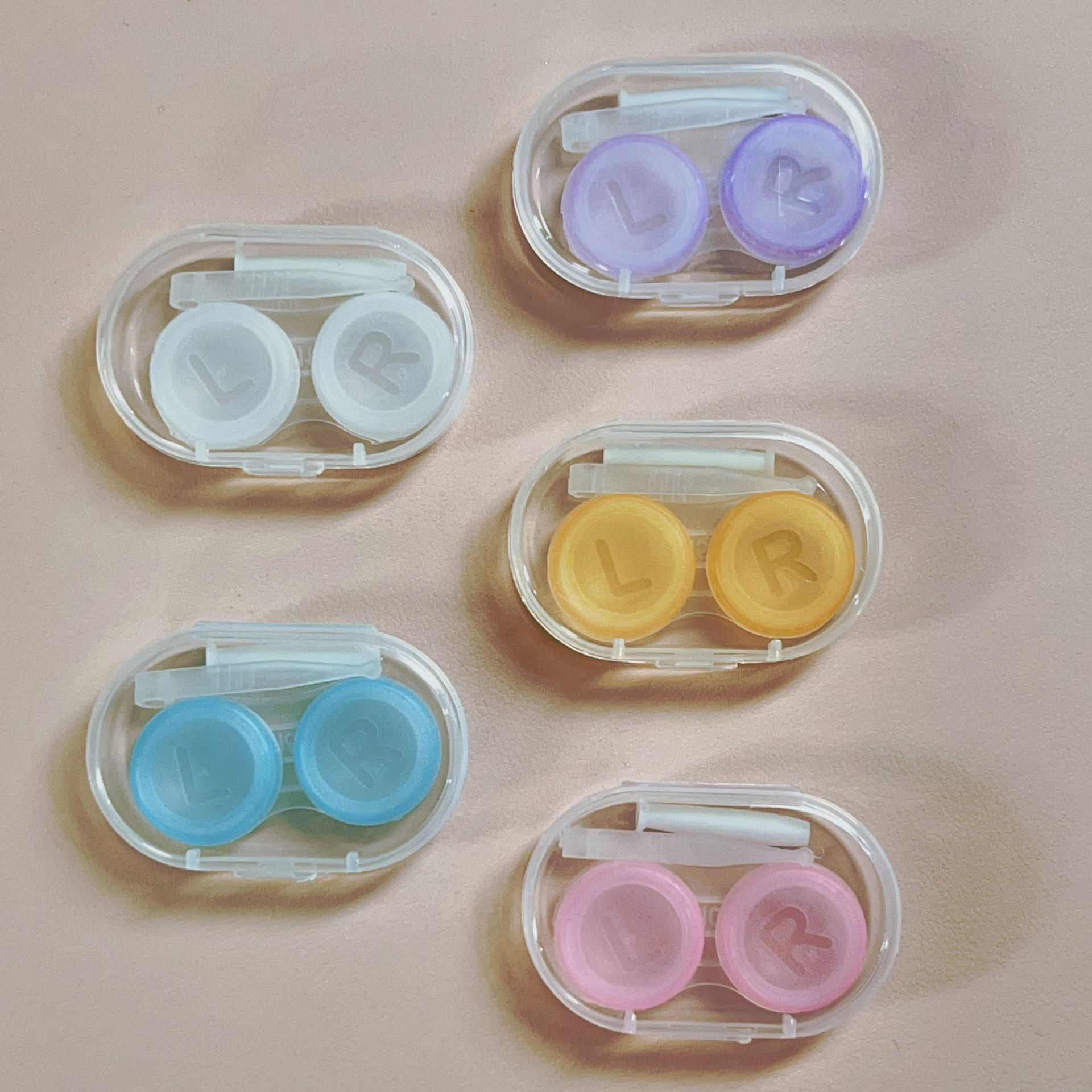 Simple contact lens box contact lens box portable duplex box storage box replacement box 114