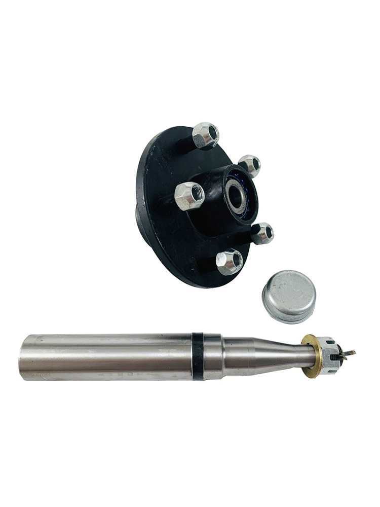 High-Quality 5-114.3 Brakeless Trailer Half Shaft Straight Shaft Hub with Hub