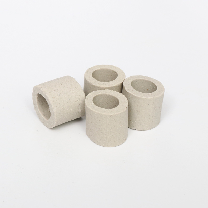 Ceramic Raschig Rings Are Directly Supplied from Stock in Multiple Specifications, Temperature-Resistant and High-Pressure-Resistant Ceramic Fillings for Gas Purification in the Metallurgical Industry