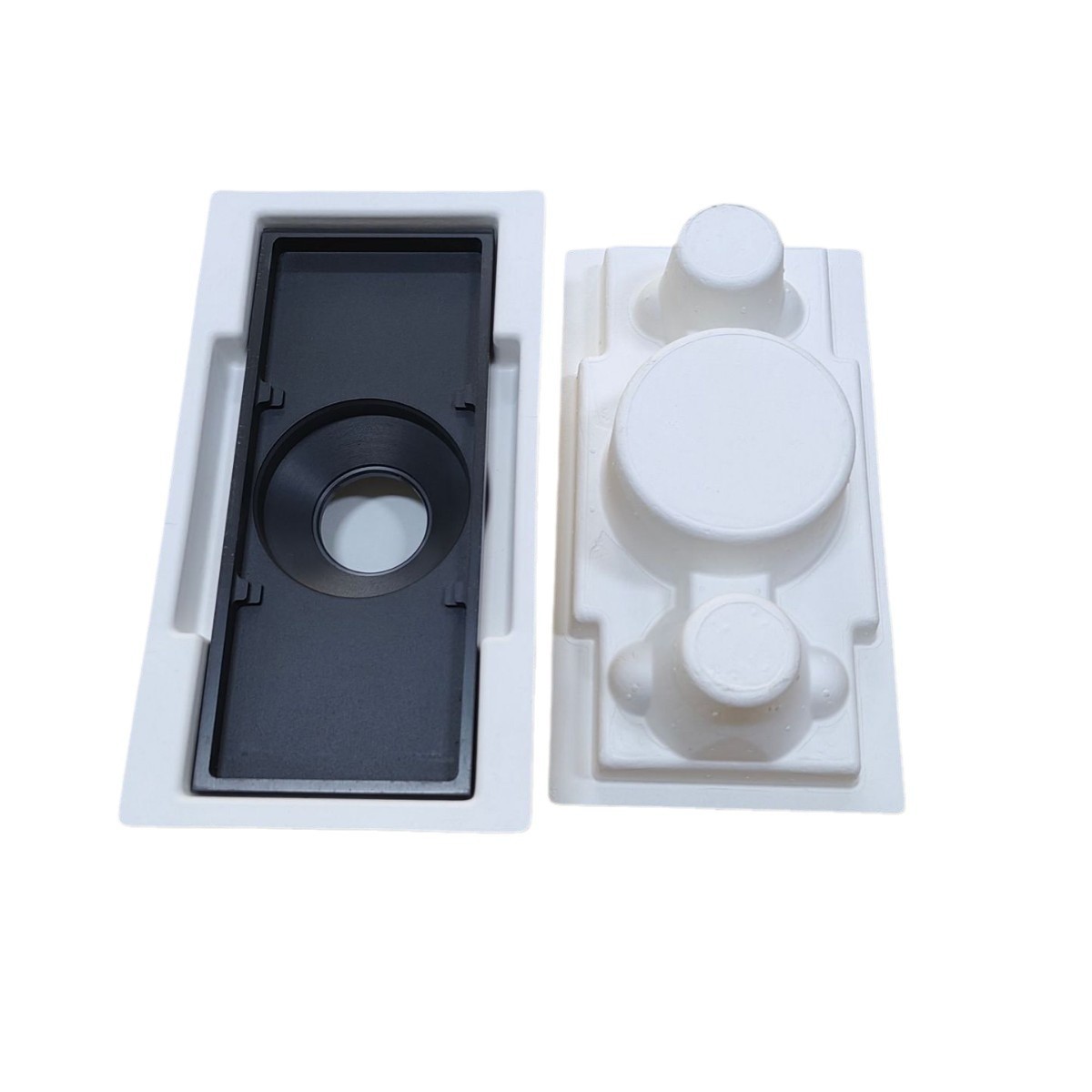 Paper Pulp Molding, White Pulp, Environmentally Friendly, Biodegradable, Shock-Proof and Drop-Proof Floor Drain Paper Inner Tray
