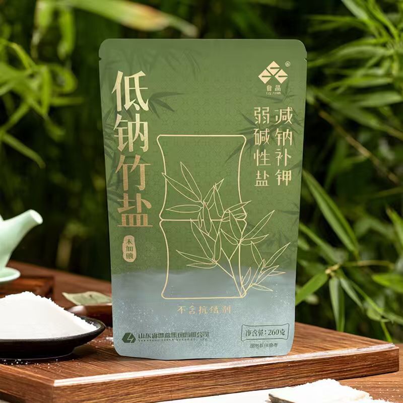 Lu Jing Low Sodium Bamboo Salt 260g Weakly Alkaline Table Salt Uniodized No Anti-Caking Agent Low Sodium Salt Edible Salt Seasoning
