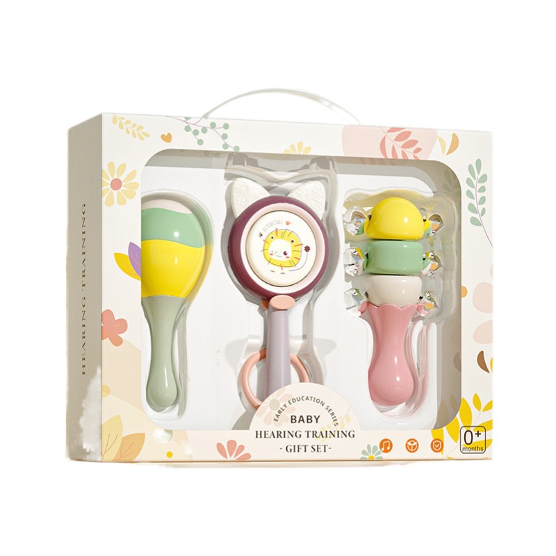 Baby Sand Hammer Hand Rattle Toy, Baby Grasping Training, Newborn Chewable Rattle, Educational Early Education Music