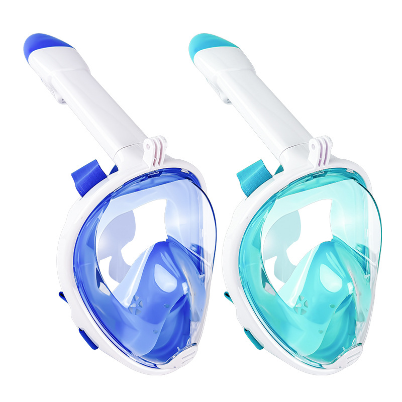 Second Generation Plug-In Fully Dry Snorkeling Respirator Full Face Diving Mask Swimming Diving Suit Mask