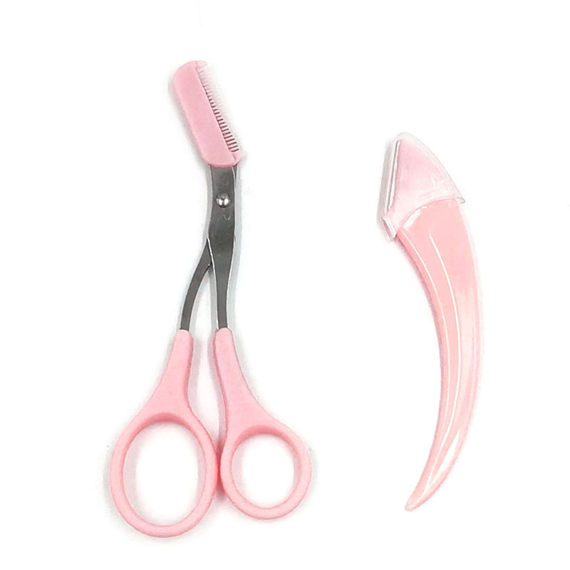 Eyebrow Scissors, Eyebrow Trimming Scissors with Eyebrow Comb, Small Comb, Makeup Scissors, Eyebrow Trimming Knife, Eyebrow Card, Eyebrow Brush, Small Eyebrow Scissors, Manufacturer Wholesale