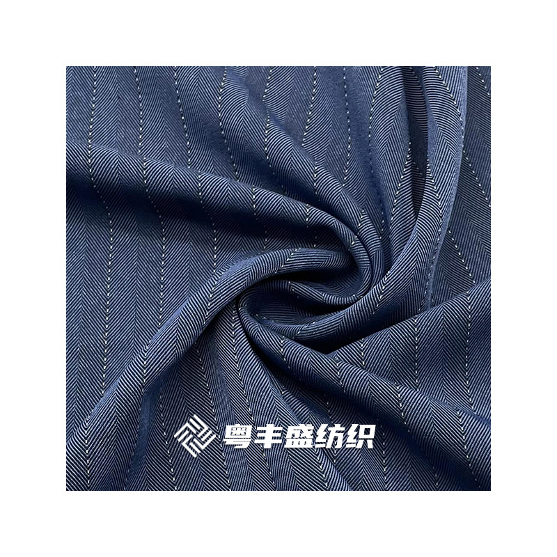 Tr Herringbone Stripesd Suit Fabric Polyester Rayon Blend 1.5cm Stripesd Professional Suit Pants Fabric
