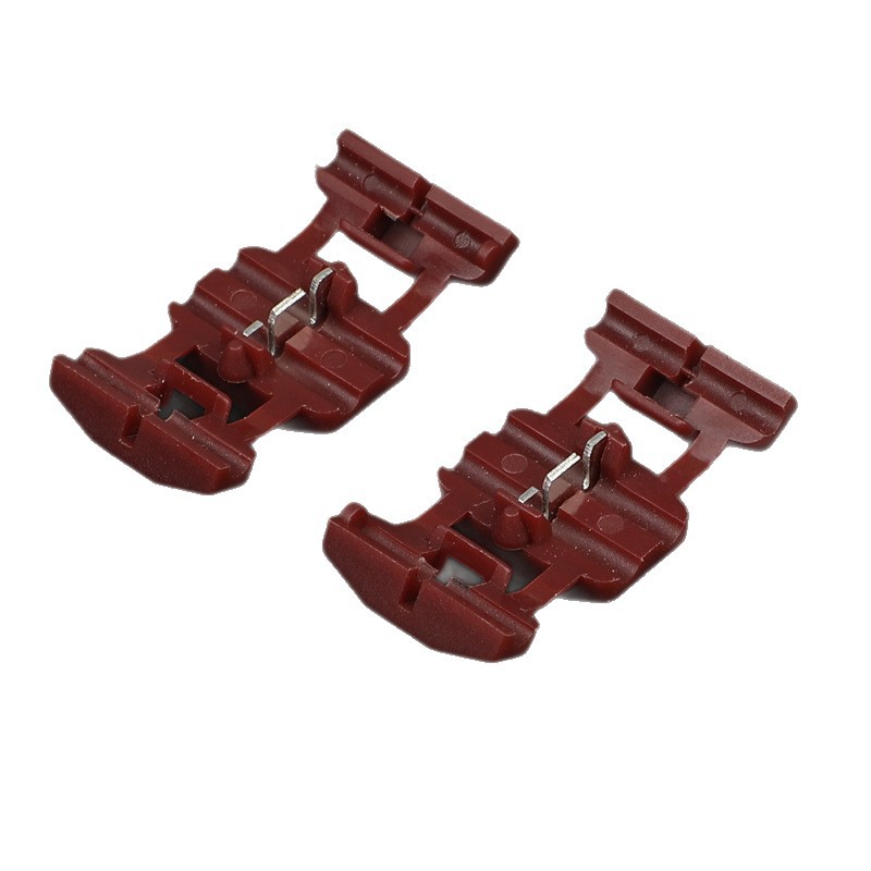 Double-button wire clamp free of broken wire thickened copper wire diversion flame retardant insulation connector fast wiring double-button wire clamp wholesale