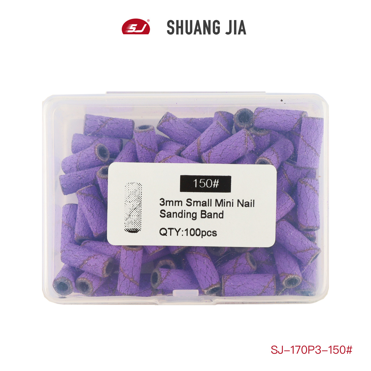 [Shuangjia] new 3mm2023 polishing fast purple nail removal tool polishing head accessories sandpaper fans
