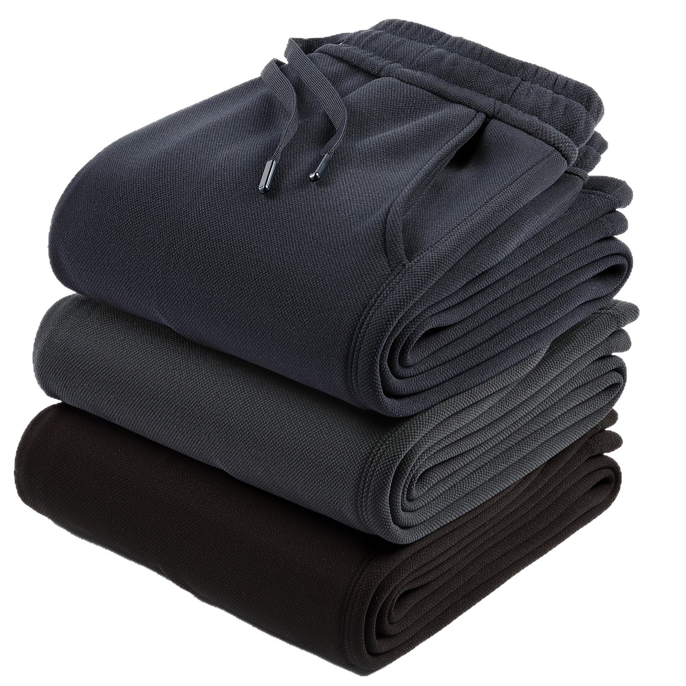 【Three-Proof】Autumn and Winter Wool Silk Fleece-Lined Thickened Windproof Pants Men's Casual Loose Straight-Leg Sports Sweatpants