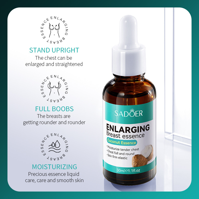 All-English Coconut Extract Breast Essence Firming Breast Essence for Enlargement and Plumping Massage Care Cross-Border Wholesale