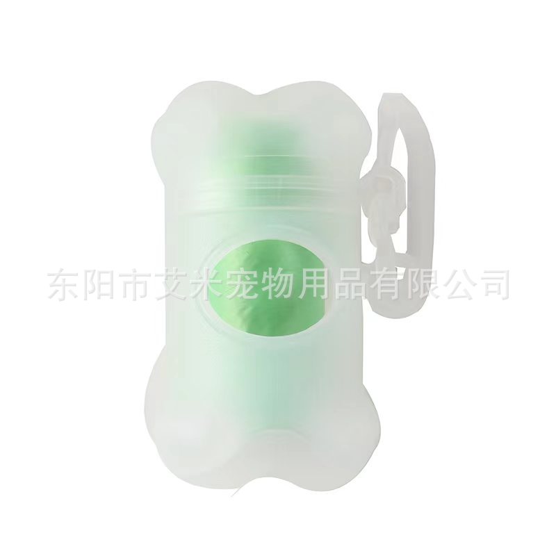 Portable Bone Dispenser Frosted Transparent Garbage Shell Pet Garbage Bag Picker Factory Transparent Bone