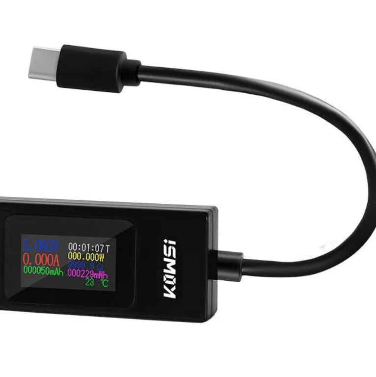 KWS-066C Type-c tester color screen USB current voltage test meter bidirectional tester support fast charging