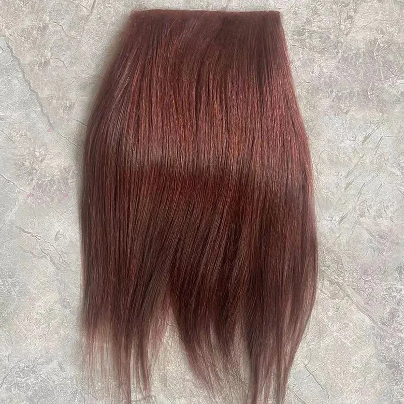 Gold Goat Short Thin Straight Hair-Imitation Mohair Hair Row Soldier Monster High Doll Wig Bjd Wool Hair Transplant