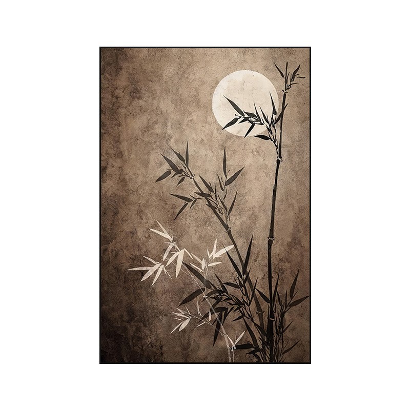 Wabi-Sabi Style Texture Art Decorative Painting Living Room Background Wall Hanging Painting Tea Room B&B Entrance Entrance High-End Hanging Painting