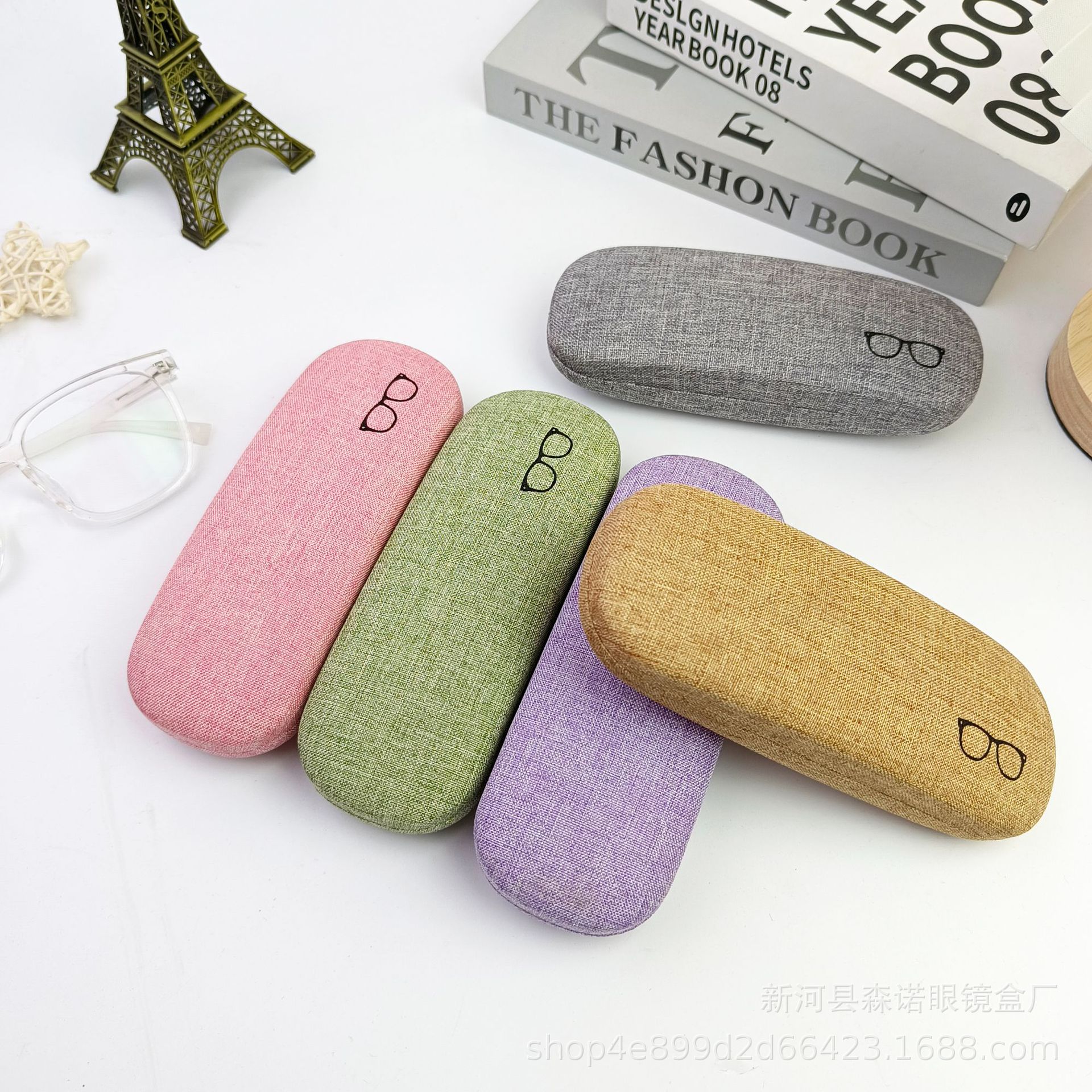 Glasses Case Customization Ins High-End Simple Men's and Women's Optical Glasses Case Portable Anti-Stress Glasses Case Manufacturer