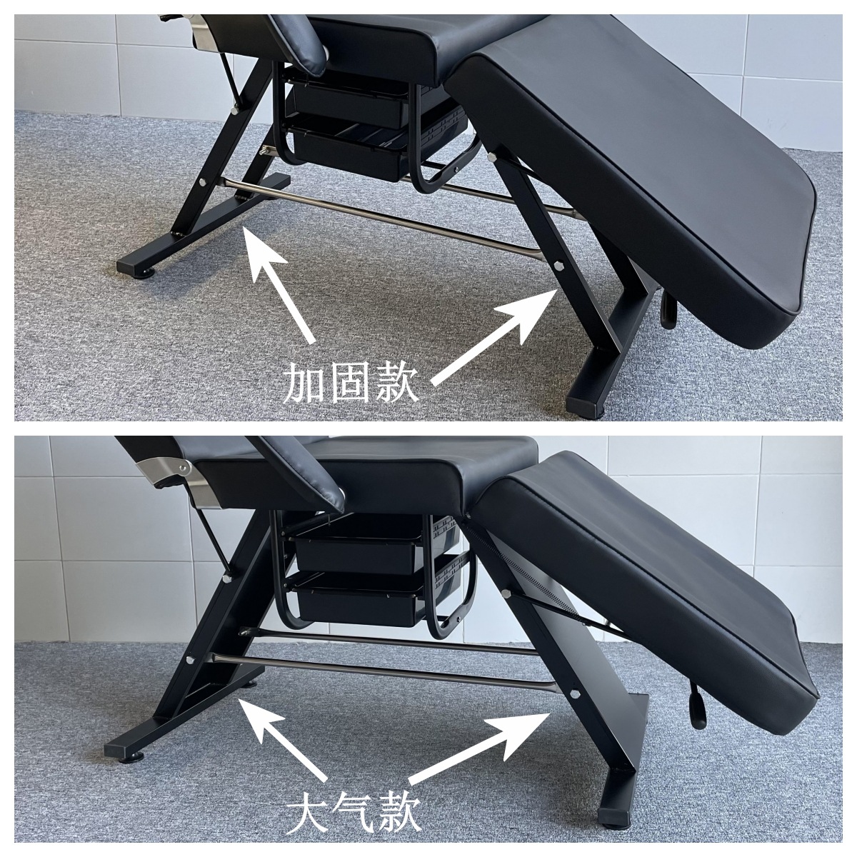 Reinforced Base Spa Salon Eyelash Folding Beauty Care Massage Bed Tattoo Multifunctional Hairdressing Facial Chair