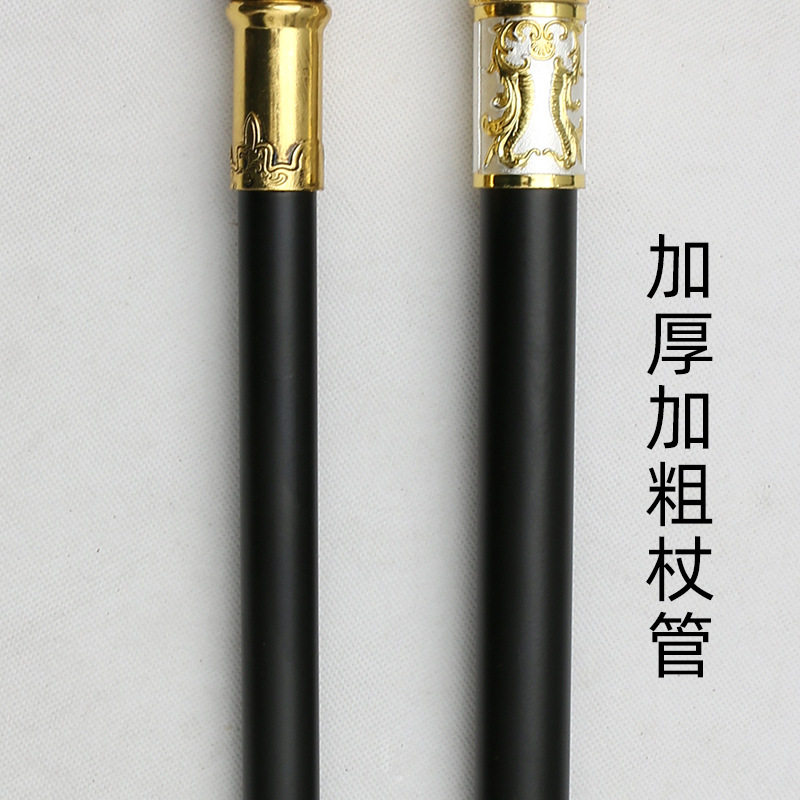 Cane for Elderly with Anti-Slip Sword, Alloy Integrated Self-Defense Stainless Steel Walking Stick, Performance Cosplay Prop Weapon for Men and Women