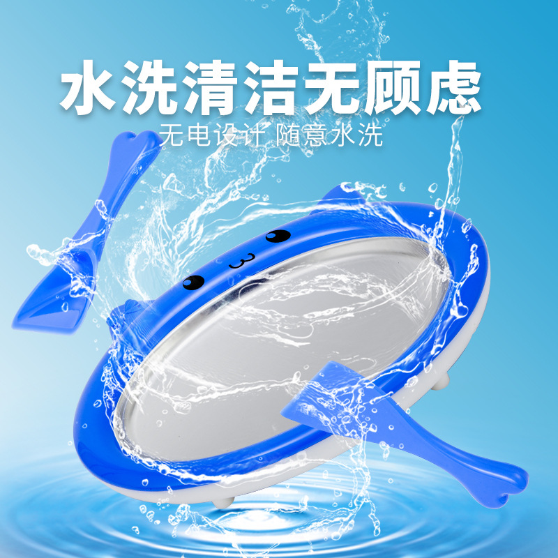 Electric-Free Large-Capacity Fried Yogurt Machine, Stainless Steel Ice Cream Maker, Shaved Ice Machine, Ice Maker