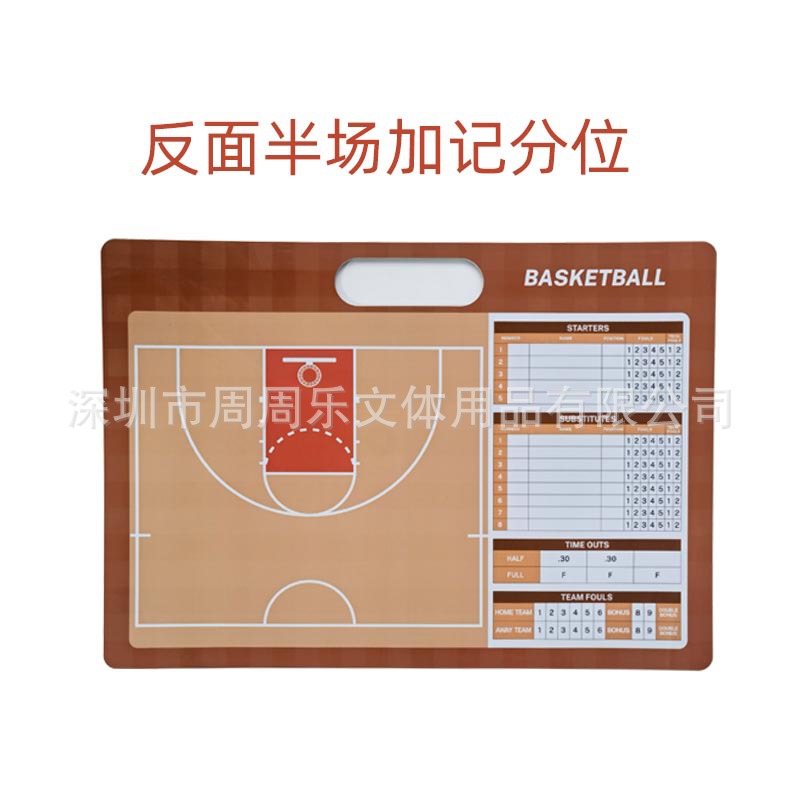 Cross-Border Hot-Selling Basketball Tactics Board Coach Football Erasable Demonstration Command Basketball Tactics Board Professional Outdoor