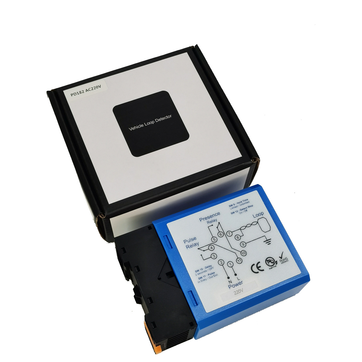 To-flight PD182 vehicle loop detector anti-smashing vehicle induction parking lot ground detection vehicle detector