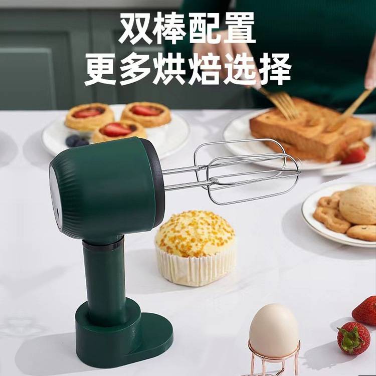 Wireless handheld semi-automatic electric egg beater household small automatic cream beater egg beater for baking
