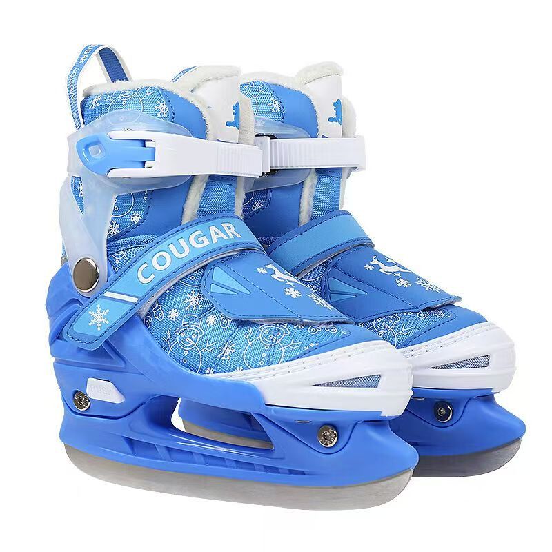 Распродажа высоких ледовых коньков с регулируемой защитой лодыжки для начинающих, мальчиков, девочек и детей