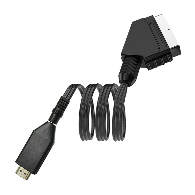scart auf hdmi game converter HDMI to SCART cable audio converter HD blue light