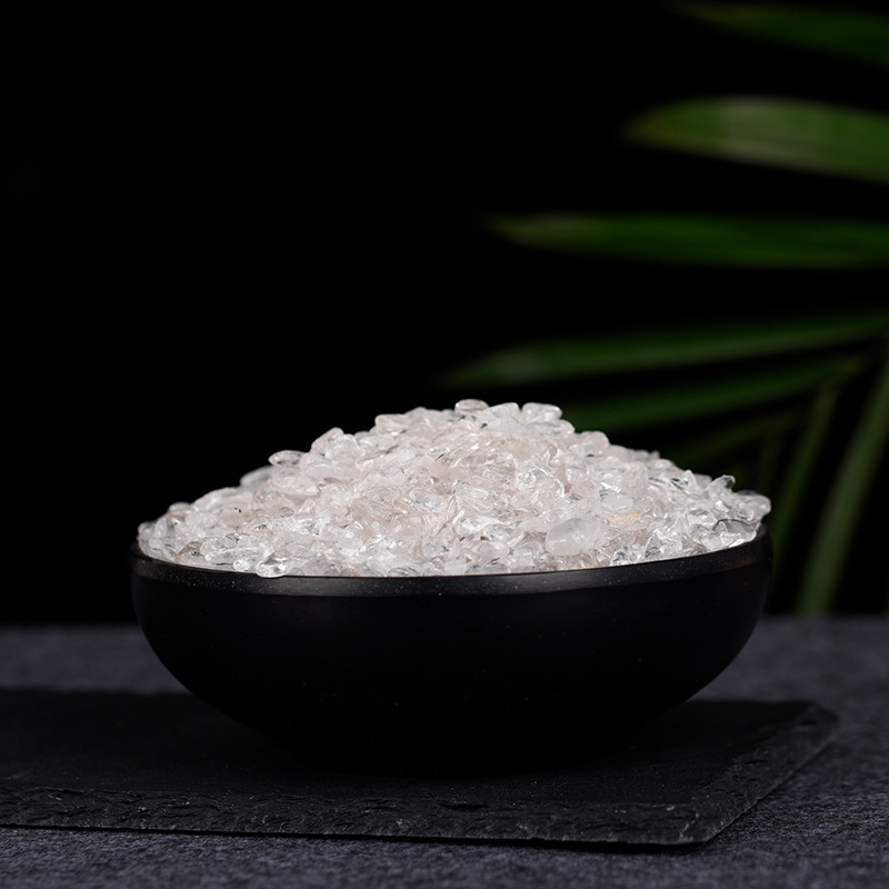 Natural White Crystal Pink Crystal Citrine Amethyst Green Dongling Color Fluorite Aromatherapy Donghai County Crystal Gravel Wholesale