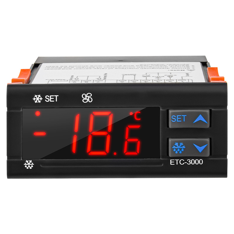 Freezer temperature controller ETC-3000 refrigeration compressor delay alarm freezer application