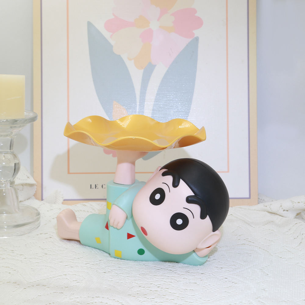 Crayon Shin-Chan Key Storage Tray Desktop Living Room Home Decoration Gift Entrance Decoration Entry Shoe Cabinet Gift