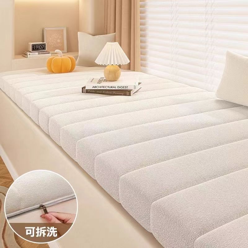 Teddy Velvet Bay Window Cushion Balcony Cushion Windowsill Cushion Waterproof Anti-scratch New Style Cyber Popular Teddy Velvet Bay Window Cushion