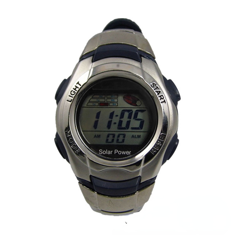 OEM processing Solar Sports watch environmental protection and energy saving dual battery multifunctional outdoor waterproof electronic watch