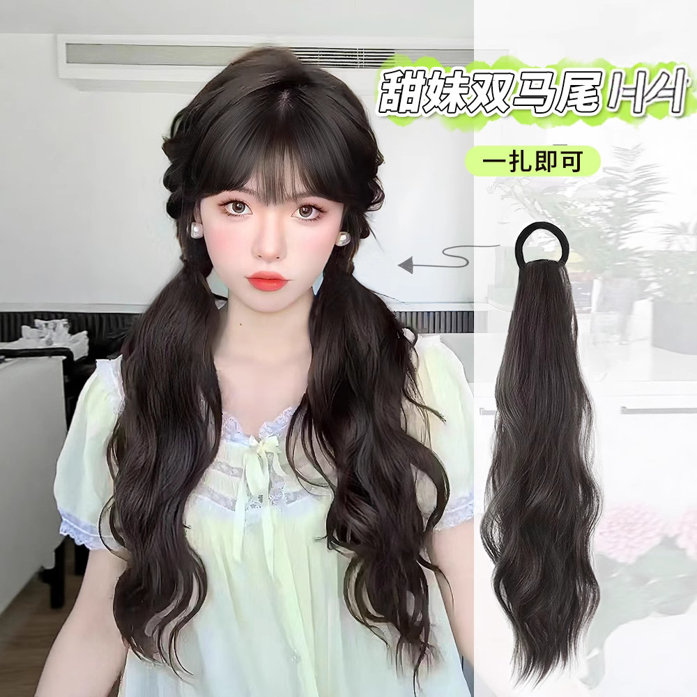 Парик с косами для женщин, игривые и милые, натуральные