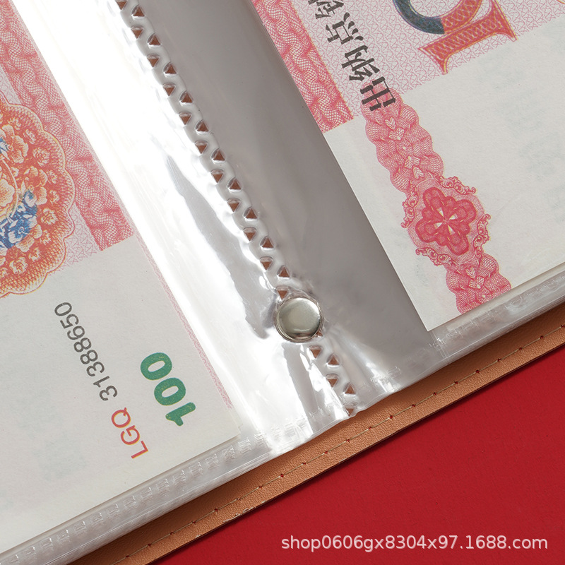 New Cash Saving Book, Money Clip, Money Book, Wallet, Large Capacity, 100 Yuan Banknote Storage Book, Rmb Collection Book