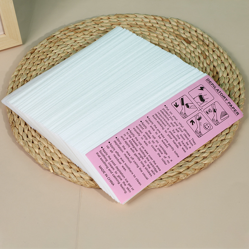 Cross-Border Amazon Hair Removal Wax Paper Disposable Thickened Non-Woven Hair Removal Paper White Hair Removal Cream Auxiliary Tool