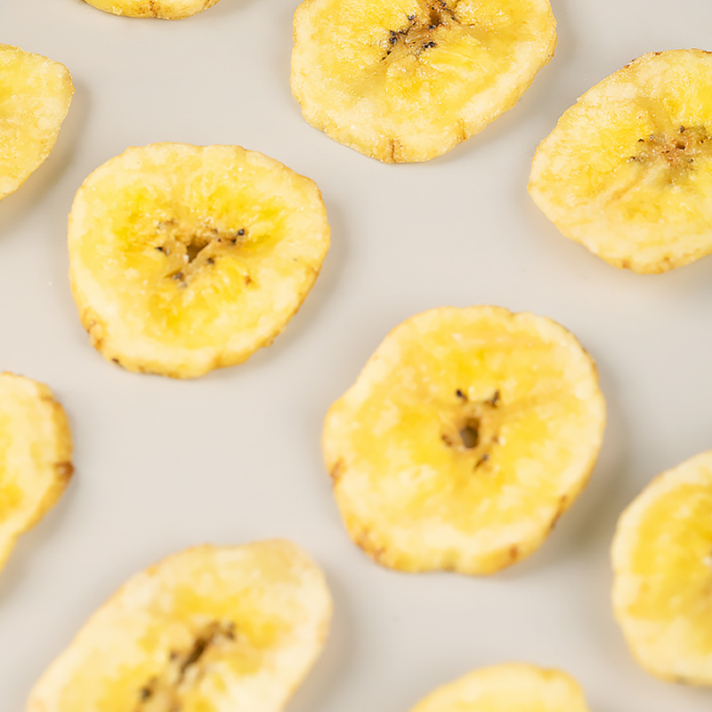 Banana Chips Whole Box 2.5kg Wholesale Bulk Banana Crisps Dehydrated Non-Fried Natural Healthy Dried Fruit Snacks