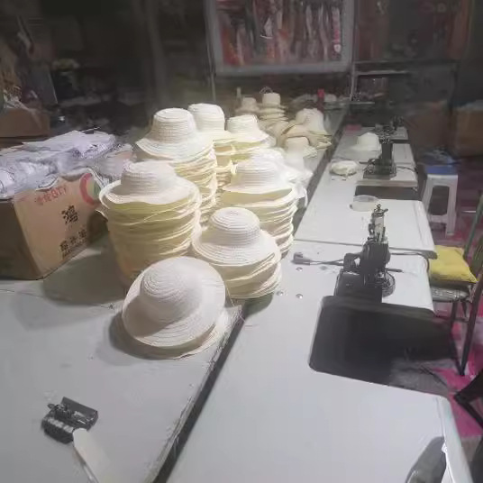 Factory straw hat DIY painting graffiti parent-child summer camp activities for children and adults spring outing diy straw hat wholesale