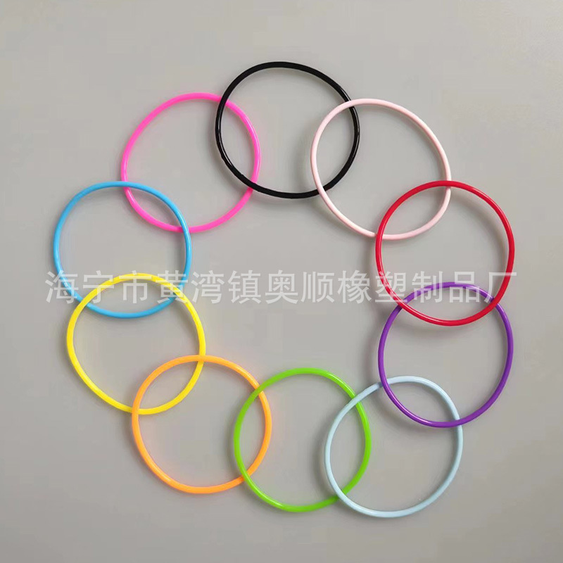 Wholesale silicone rubber band disposable elastic rubber colored rubber band Strapping silicone band silicone rubber band hair accessories
