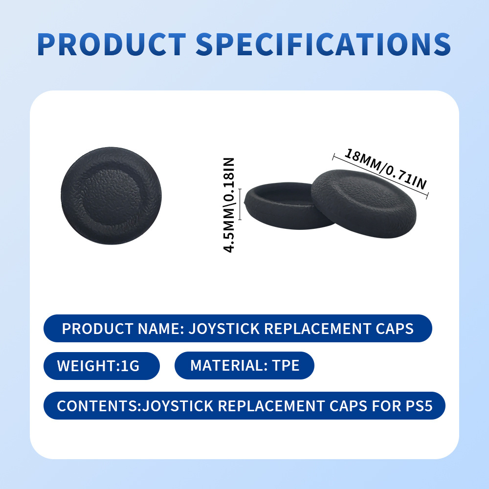 Replacement Repair Cap for Ps4 Ps5 Gamepad Joystick No Disassembly Required Simple Installation
