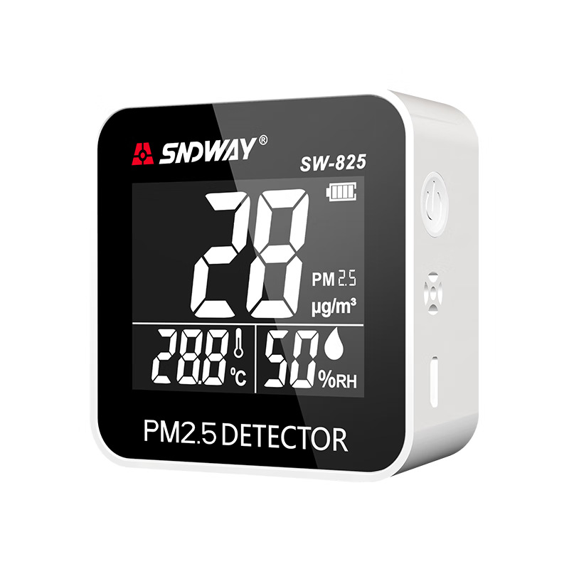 Sndway Air Quality Detector Sw825 Household Environment Pm2.5 Monitor Dust Haze Temperature and Humidity